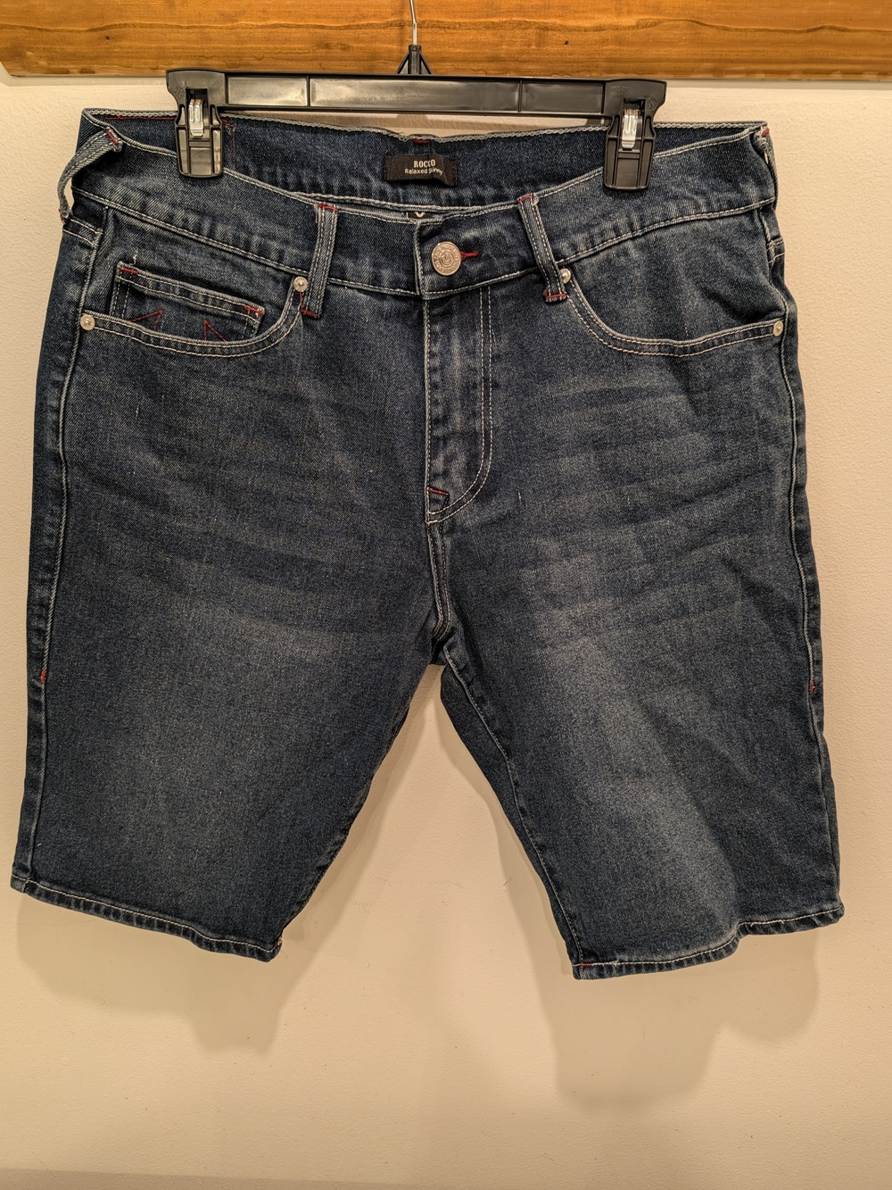 True Religion Dark Blue Denim Shorts